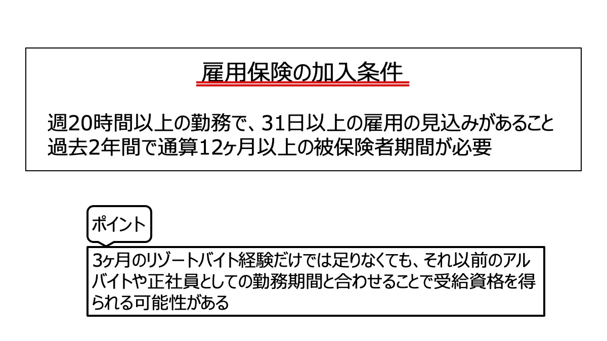 失業保険を受給するためには、雇用保険に加入していることが前提となります。